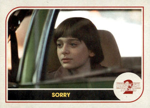 Stranger Things : Series 2 Topps Trading Cards  #ST-8 - Sorry