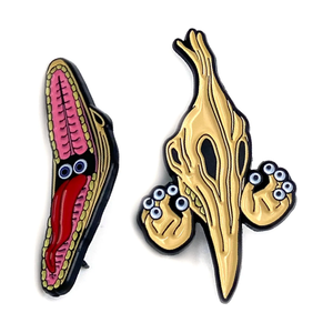 Enamel Pin: Barbara and Adam (2-Pin Set)(Beetlejuice)