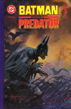 Batman Versus Predator #1 (Deluxe Edition) Cover A Arthur Suydam Batman Prestige Wraparound Connecting Variant