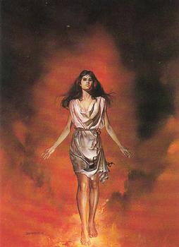 Boris Vallejo Trading Card Series 2 (1992) #58 - Firewalker