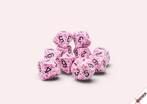 Dice Set: Chessex Speckled: Pink D10 Set (x10 Dice)(CHX 25154)