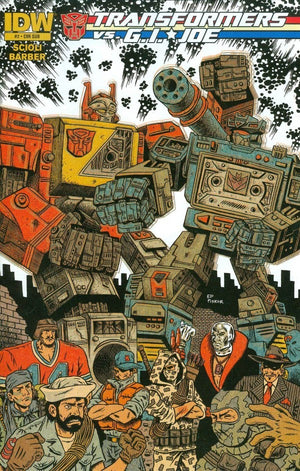 Transformers vs. G.I. Joe #2 Subscription Variant (2014 IDW Series)
