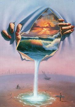 Beyond Bizarre : Jim Warren 1993 Trading Card Set  #89 - Waiting for the Rains