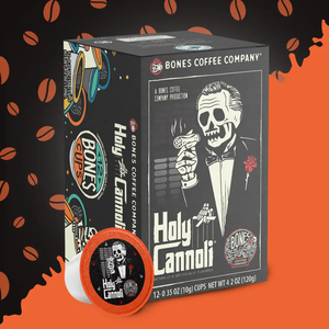 Holy Cannoli Coffee Pods | 12 Count | Flavored Coffee (Bones Coffee Company)