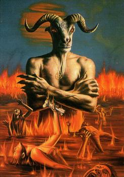 Beyond Bizarre : Jim Warren 1993 Trading Card Set  #87 - Goat Dance