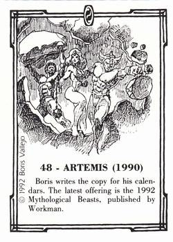 Boris Vallejo Trading Card Series 2 (1992) #48 - Artemis