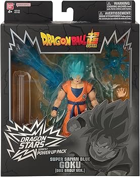 Dragon Ball Super Dragon Stars Power-Up Pack Super Saiyan Blue Goku DBS Broly Version Action Figure