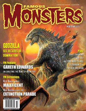 FAMOUS MONSTERS OF FILMLAND #274 Godzilla  Newsstand Cover