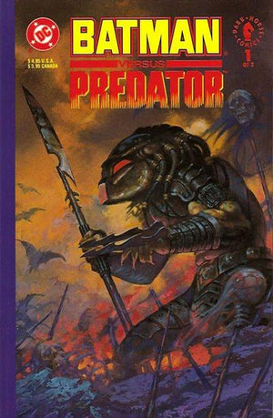Batman Versus Predator #1 Arthur Suydam Predator Prestige Wraparound Connecting Variant