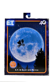 E.T. 40th Anniversary Elliot & E.T. on Bicycle 7" Scale Figure