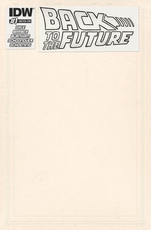 Back to the Future #1 Cover D Artists Edition Blank Variant