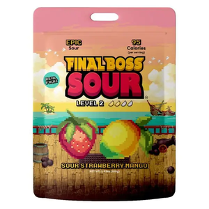 Final Boss Sour - Level 2 Sour Strawberry Mango (Candy) (3.52oz Bag)