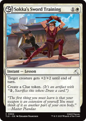 Magic The Gathering : Avatar The Last Airbender - Sokka's Sword Training