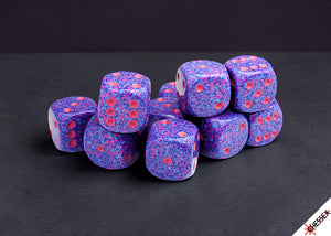 Dice Set: Chessex SPECKLED PURPLE PASSION 16MM D6 DICE BLOCK (x12 Dice)(CHX 25767)
