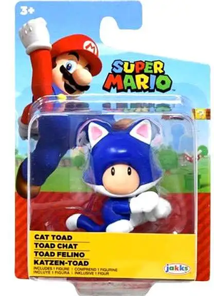 Jakks Pacific Super Mario Cat Toad 2.5 inch Figure