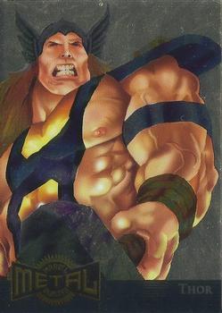 Marvel Metal 1995 Trading Cards : - GOLD METAL BLASTERS- #15 of 18 Chase Cards - Thor