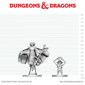 D&D Nolzur's Marvelous Miniatures: Wave 29 - Gnome Warlock & Aasimar Wizard (Unpainted)