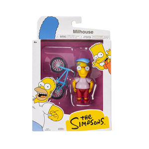 Simpsons : Milhouse with Bike MIB 3.5" Action Figure
