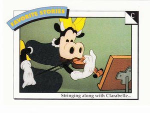Disney Collector Cards (1991 Impel)  #63 - C: Stringing along with Clarabelle...