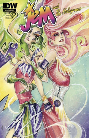 Jem and the Holograms (2015 Series) #2 Sara Richard Variant Foil Logo Subscription Variant
