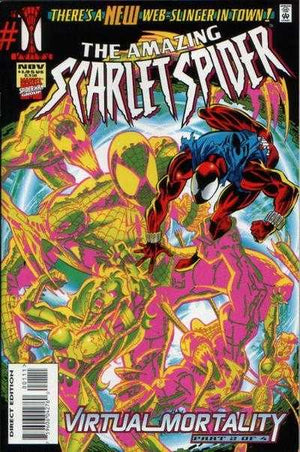 Amazing Scarlet Spider #1 (1995 2-Issue Mini-Series) Virtual Mortality Tie-In