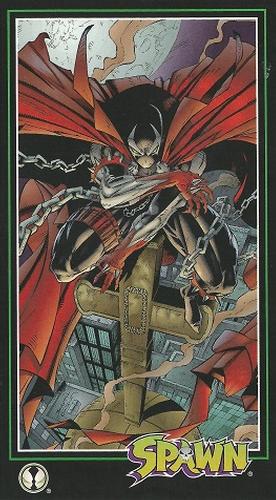 Spawn : 1995 Wildstorm Widevision Trading Cards : #67 - Spawn on the Church Steeple