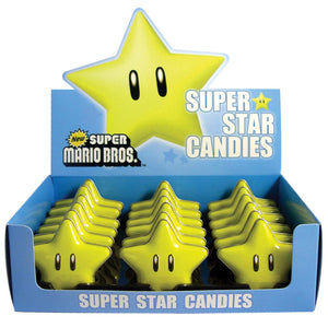 Super Mario Bros. Super Star Candies Tin W/ Candy