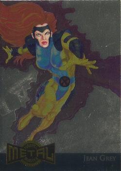Marvel Metal 1995 Trading Cards : - GOLD METAL BLASTERS- #8 of 18 Chase Cards - Jean Grey