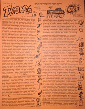 Trashola Vol. 2 #17 (1981 Horror Fanzine) Jim Morton's