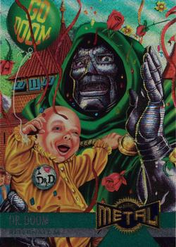 Marvel Metal 1995 Trading Cards : -Alternate M- Dr. Doom #128