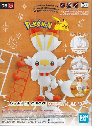 Pokémon - Scorbunny, Bandai Spirits Pokémon Model Kit
