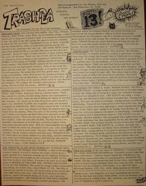 Trashola Vol. 2 #13 (1981 Horror Fanzine)