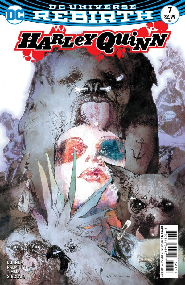 Harley Quinn #7 Bill Sienkiewicz Variant (2016 Series)