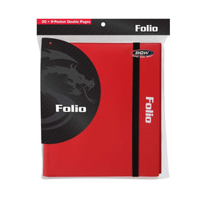 Folio 9-Pocket Album - Red (20 Pages)