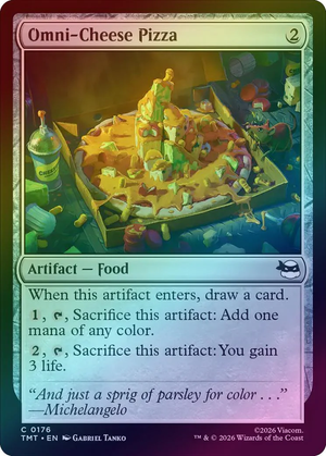 Magic The Gathering: Teenage Mutant Ninja Turtles : Omni-Cheese Pizza (Foil)