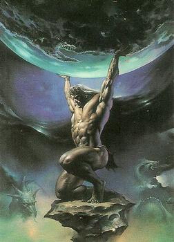 Boris Vallejo Trading Card Series 1 (1991)  #85 - Atlas