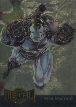 Marvel Metal 1995 Trading Cards : - GOLD METAL BLASTERS- #17 of 18 Chase Cards - War Machine