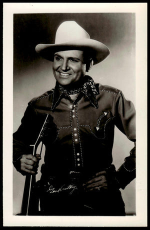 Vintage Gene Autrey Fan Club Photo 5.5" X  3.5." 1950's