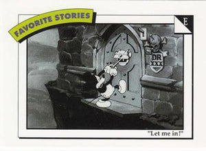Disney Collector Cards (1991 Impel)  #77 - E: "Let me in!"