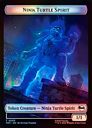 Magic The Gathering: Teenage Mutant Ninja Turtles : Ninja Turtle Spirit / Food (Foil) Token