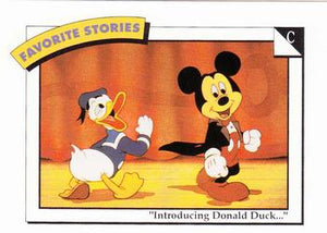 Disney Collector Cards (1991 Impel)  #45 - C: "Introducing Donald Duck..."