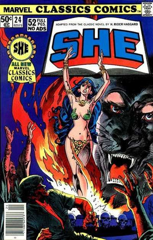 Marvel Classics Comics #24 She (1976 Illustrated Classic Novels)