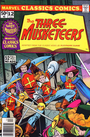 Marvel Classics Comics #12 The Three Musketeers (1976 Illustrated Classic Novels)