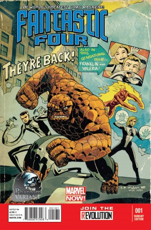 Fantastic Four #1 Phantom Variant Project Charles Paul Wilson III Variant (2012 4th Series)