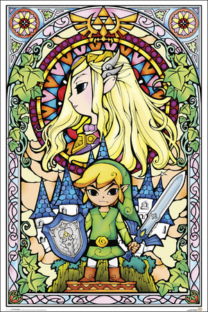 Zelda - Stained Glass - Regular Poster