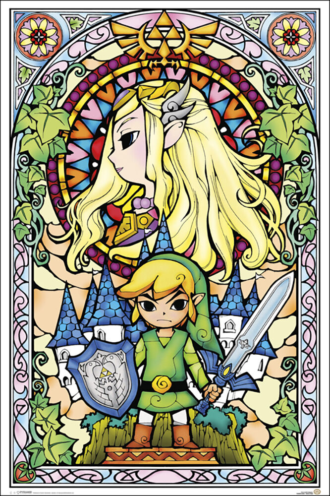 Poster: Zelda - Stained Glass - Regular Poster