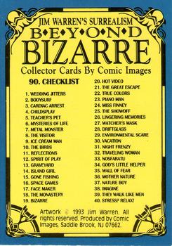 Beyond Bizarre : Jim Warren 1993 Trading Card Set  #90 - Checklist CL