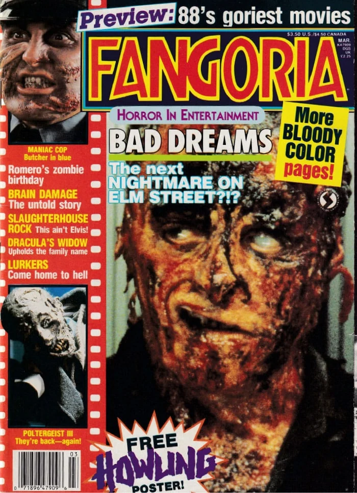 Fangoria #72 Richard Lynch / Bad Dreams Cover