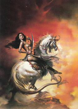 Boris Vallejo Trading Card Series 2 (1992) #26 - Amazon Rider