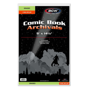 Graded Comic Mylar Sleeve - 4 MIL (10 Sleeves Per Bag)